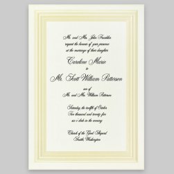 Amour Wedding Invitation Card - Raised Ink