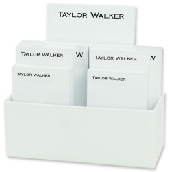 Bellmore 7-Tablet Set - White with Linen holder