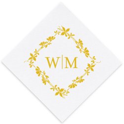 Spring Blossoms Luxury AirLaid Napkin - Foil-Pressed