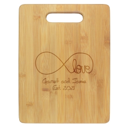 Infinity Love Cutting Board - Engraved
