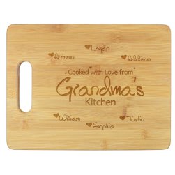 Cooked With Love Cutting Board - Engraved