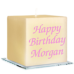 Malibu Personalized Candle - Engraved