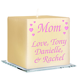 Mom Personalized Candle - Engraved
