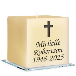 Memorial Personalized Candle - Engraved