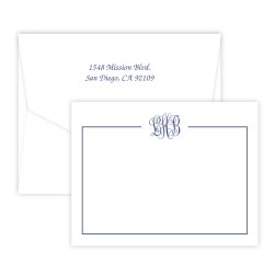 Triumph Monogram Card - Raised Ink