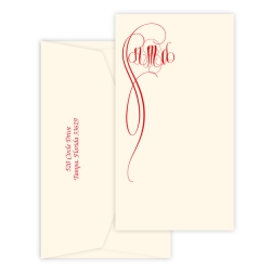 Fiona Monogram Chesapeake Card - Raised Ink