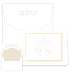 Coventry Monogram Note - Embossed