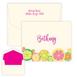 Botanical Fruit Folding Note - Digital Print