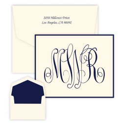 Henley Monogram Note - Raised Ink