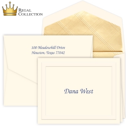 Regal Collection - Almond Note - Raised Ink