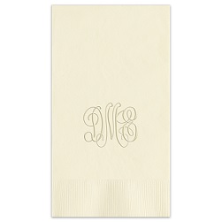 Classic Monogram Guest Towel - Embossed