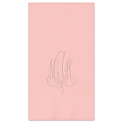 Roberta Monogram Guest Towel - Embossed