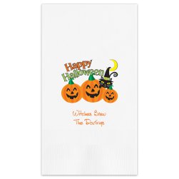 Happy Halloween Party Guest Towel - Printed