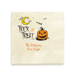 Trick or Treat Halloween Napkin - Printed