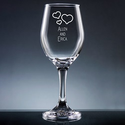 Nuptial Wine Glass with Stem