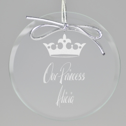 Crown Keepsake Ornament - Circle