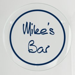 Mystique Glass Coaster - Printed Raised Ink