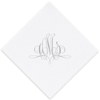 Paris Monogram Luxury AirLaid Napkin - Foil-Pressed
