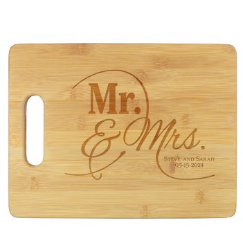 Mr and Mrs Cutting Board - Engraved