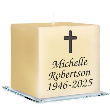 Memorial Personalized Candle - Engraved