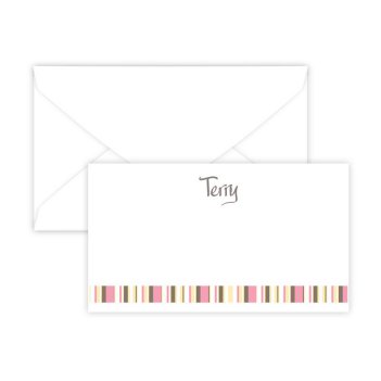 Kelly Stripes Enclosure Card - Digital Print