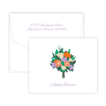 Fleurs de Soleil Note - Digital Print - Fairfax Stationery