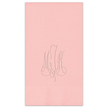 Roberta Monogram Guest Towel - Embossed