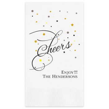 Cheers Guest Towel - Printed