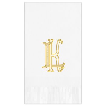 Unity Two Letter Monogram Guest Towel - Printed