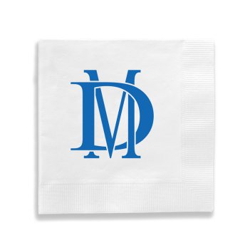 Harmony Two Letter Monogram Napkin - Printed