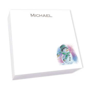 Cheerful Snowman Memo Square - White Refill