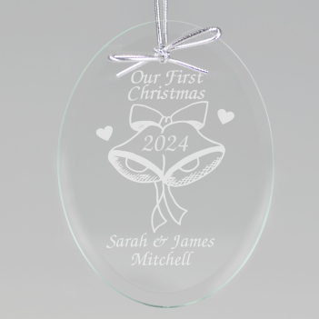 Our First Christmas Keepsake Ornament - Oval