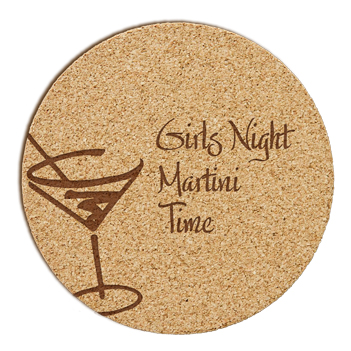 Martini Cork Coaster
