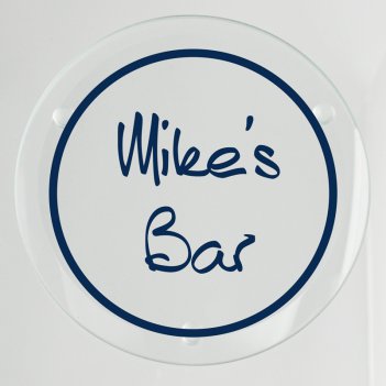 Mystique Glass Coaster - Printed Raised Ink