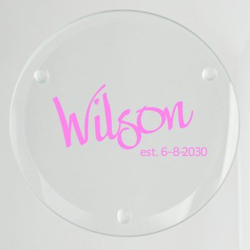 Established Glass Coaster - Printed Raised Ink