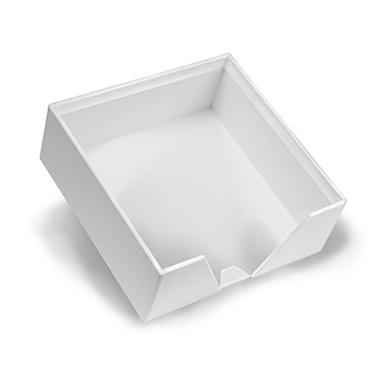 White Linen Beverage Napkin Holder